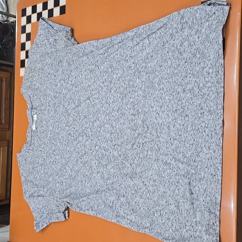 AWAKE Women's T-Shirt, Size Large, Gray with Black Specks